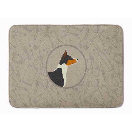 Carolines Treasures Basenji in the Kitchen Machine Washable Memory Foam Mat CK2164RUG